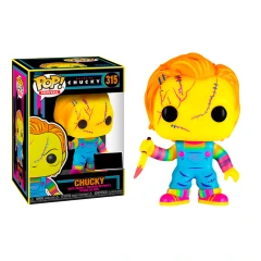 Funko Pop! Movies: Bride of Chucky - Chucky (Black Light) 315 - Entertainment Earth Exclusive Limited Edition